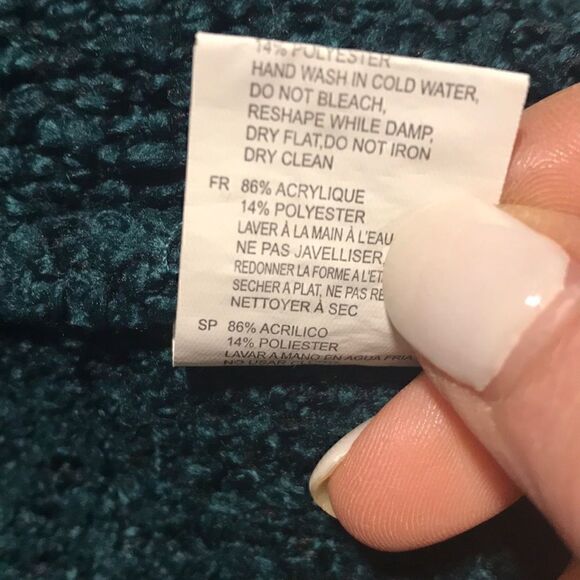 Forest Green Cardigan Sweater  - Picture 6 of 6